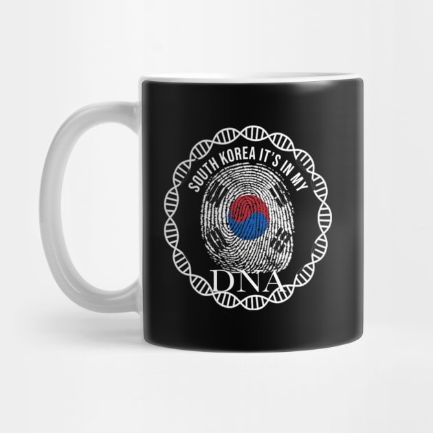 South Korea Its In My DNA - Gift for South Korean From South Korea by Country Flags